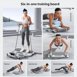 6合<span class=keywords><strong>1</strong></span>多功能健身板自动回弹健腹轮家用腹部锻炼俯卧撑训练板 - Product Image 1