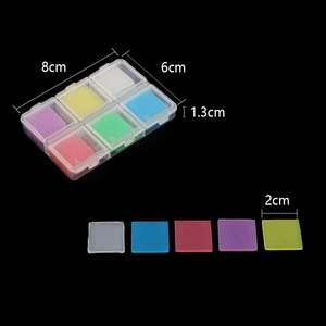 Lot de 30 peintures diamantées en <span class=keywords><strong>argile</strong></span> 6 couleurs, colle <span class=keywords><strong>à</strong></span> pois diamantés, cire avec organisateur, boîte de bricolage, 2x2cm carré - Product Image 2