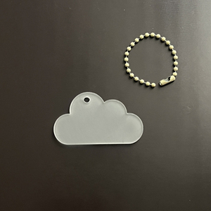 Portachiavi in Acrilico Trasparente Personalizzabile 2026, Forme Irregolari Colorate, Accessori Fai-da-Te per Artigiani, Cartoni Animati UV - Product Image 3
