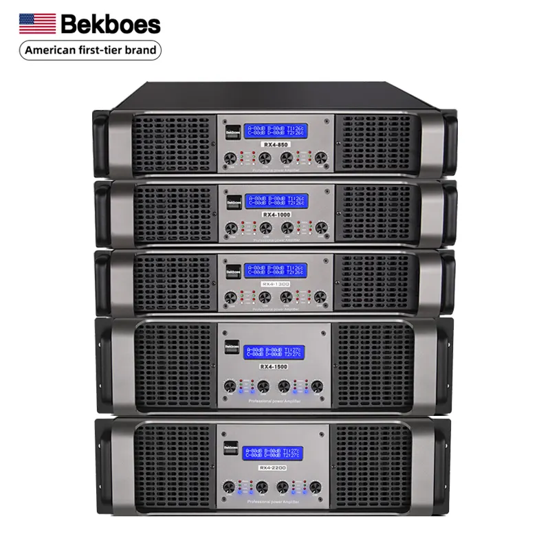 Bekboes RX4 Series 4Ch Kit de alta potencia DJ audio 4000 vatios Powersoft amplificador