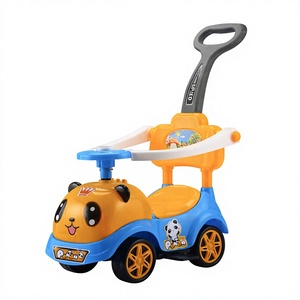 Voiture à bascule pour bébé à 4 roues, modèle dessin animé, facile à pousser, vente en gros à prix abordable de l'usine du Hebei - Product Image 3