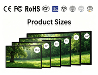 Industrial Open Frame Capacitive 21.5 23.8 27 32 Inch Touch Screen Monitor Industrial LCD Display