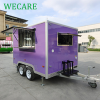 Remolque de Comida Móvil WECARE para Smoothies, Pizza, Café, Comida Rápida, Catering, Barbacoa, con Equipamiento de Cocina Completo