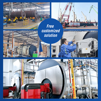Chaudière à vapeur diesel et kérosène double combustible 2t/h 3 T/h pour usine alimentaire, système compact de commutation de combustible 1 tonne, certifiée CE