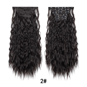 ชุดต่อผมแบบคลิป 6 ชิ้น ผมตรงยาวไร้รอยต่อ ทนความร้อน สำหรับผู้หญิง - Product Image 2