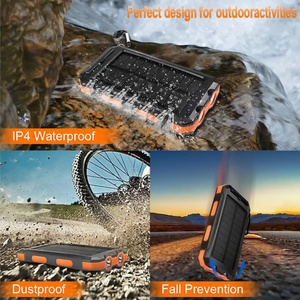 Batería Externa de Gran Capacidad 20000mAh, Resistente al Agua, con Carga Solar, Brújula, Carga Inalámbrica Rápida y Pantalla LED - Product Image 3