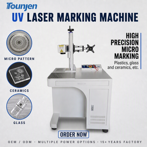Machine de marquage laser UV pour plastique, verre, céramique, emballages et applications de marquage de codes de logos - Product Image 1