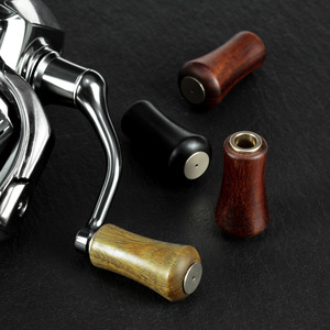 Empuñadura de madera Chiren para carrete de pesca, mango cónico de madera maciza para carretes de spinning, señuelos y baitcasting, accesorios. - Product Image 1