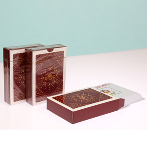 Custom Printed Paper <b>Playing</b> <b>Cards</b> Personalized Logo Paper Poker Deck Luxury Maroon Game <b>Cards</b> Wholesale OEM Manufacturer - Product Image 3