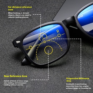 Kính mắt Khung kính đọc sách kính Eyewear quang khung màu xanh Chặn ánh sáng lunettes mắt đặt hàng trực tuyến kính khối - Product Image 2