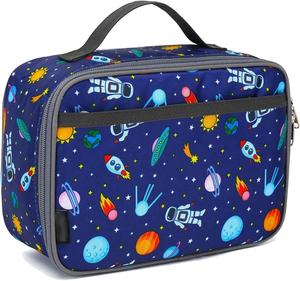 Boîte à lunch pour enfants Sac souple isotherme Mini Cooler Back to School Thermal Meal Tote Kit for Girls Boys Astronaut - Product Image 1