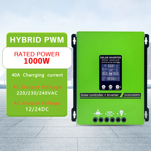 <span class=keywords><strong>Convertisseurs</strong></span> solaires hybrides à onde sinusoïdale pure monophasée 1000W 24V <span class=keywords><strong>12V</strong></span> vers <span class=keywords><strong>220V</strong></span>, adaptés aux systèmes d'énergie solaire hors réseau - Product Image 1