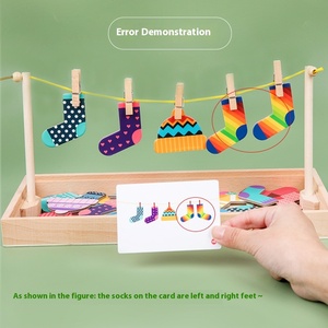 <span class=keywords><strong>Jouet</strong></span> éducatif à changement de vêtements Montessori pour enfants de 2 à 3 ans, maternelle, petite classe, <span class=keywords><strong>bois</strong></span> vivant, sensibilisation à l'enseignement précoce - Product Image 3