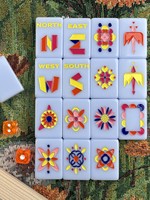 Jeu de Mahjong Américain Classique Moderne de 160 Tuiles, Tuiles Artistiques en Acrylique pour 4 Joueurs, Écologique, Cadeau Personnalisé OEM