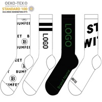 Chaussettes d'athlétisme personnalisables à logo élite Chaussettes de sport de basket-ball tricotées à quantité minimale de commande basse avec logo brodé sur mesure