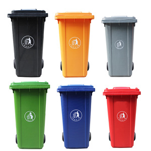 Large-capacity outdoor trash can, pedal-operated plastic trash can for residential communities, 240L sanitation waste <b>bin</b>. - Product Image 1