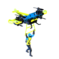 Flying Man 2.4G Mini Drone Quadricoptère RC avec Maintien d'Altitude, Gyroscope 6 Axes et Télécommande 2.4GHz, Idéal pour les Stunts