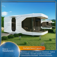 Capsule de camping au design luxueux et moderne, maisons préfabriquées, maison capsule, capsule spatiale avec système intelligent