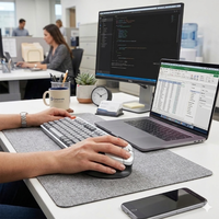 Mouse Ergonomis Vertikal Isi Ulang Terbaru, Rilis Baru Nirkabel, Pegangan Nyaman, Pengisian Cepat, Pereda Kelelahan Pergelangan Tangan untuk Laptop/Desktop