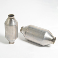Universal DPF DOC SIC SCR Filter konverter katalis 2.5 inci 2 inci 3 inci konverter baja tahan karat katalis