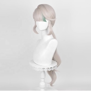 Genshin วิกผมยาว80ซม. สีทองอ่อนผสมอนิเมะ <span class=keywords><strong>lynette</strong></span> สังเคราะห์ทนความร้อนคอสเพลย์วิกผม - Product Image 4