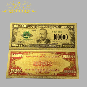 ورقة نقدية أمريكية فاخرة بقيمة 5000 مليون دولار مطلية بالذهب عيار 24 قيراط للجمع - Product Image 3