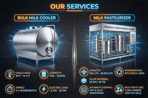 Planta Lechera Semiautomática Pranam Ji de 500L/H para Leche de Cabra y Yogur con Motor de 220V 5kW y 5 Años de Garantía - Product Image 2