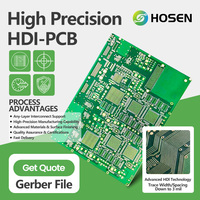 Servicio de ensamblaje de PCB HDI de 10 capas enterradas, fabricante industrial masivo de PCBA, proveedor de electrónica de China, superficie ENIG de 1.6mm