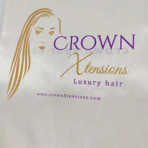 Beige <b>Dust</b> Proof Wig Handbags Storage Drawstring Satin <b>Bags</b> for Hair Bundles - Product Image 6