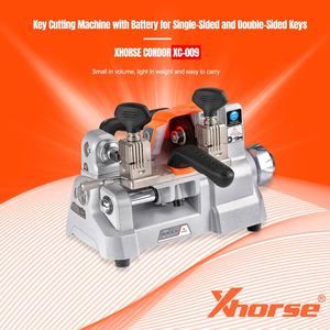 Machine de découpe de clés Xhorse <span class=keywords><strong>Condor</strong></span> XC-009 xc009 originale, coupe toutes sortes de clés à cylindre plat pour la plupart des vélos, voitures et serrures de porte - Product Image 2