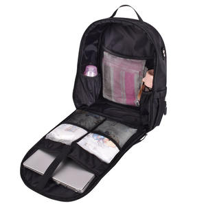 กระเป๋าเป้คุณแม่สำหรับทุกเพศ,กระเป๋าใส่ผ้าอ้อมสิ่งจำเป็นสำหรับเด็กแรกเกิดกระเป๋าเป้คุณแม่แบบวีแกน - Product Image 1