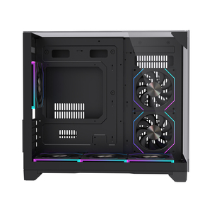 Lovingcool Matx <span class=keywords><strong>ITX</strong></span>コンピュータケースミッドタワーゲーミングキャビネットPCシャーシ強化ガラスPCデスクトップケースサポート240液体クーラー - Product Image 3