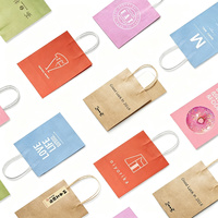 Sacs en papier kraft écologiques personnalisés avec poignées torsadées pour boulangerie, gâteaux, desserts, pizzas et emballages cadeaux laitiers – Vente en gros directe usine