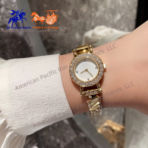 Montre à quartz de luxe pour femme de la marque H avec diamants, petit cadran créatif et bracelet, boîtier carré, montre à chaîne pour filles - Product Image 2