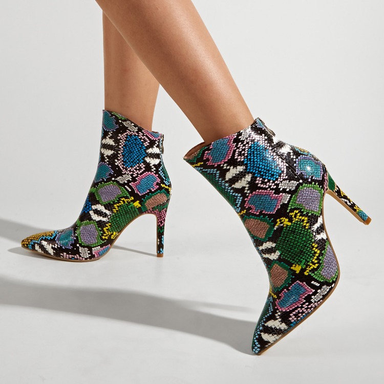 Otoño Sexy Botines Mujer Malla Corta Bota Con Tacón Alto Estiloso Para  Señora Strappy Roma Zapatos Puntiagudos Boda Fiesta Botas | Wish