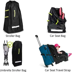 Heavy Duty Dobrável Durável Assento De Carro Mochila Viagem Baby Gate Check Bag Assento De Carro Saco De Viagem