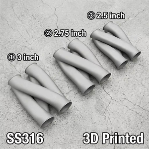 Tuyau d'échappement en Z universel BOSKA en acier inoxydable 316, 2,25''/2,5''/2,76''/3''/3,5'', tuyau d'échappement en Z en acier inoxydable SUS304 - Product Image 1
