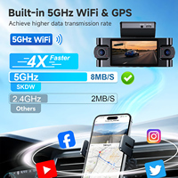 Cámara Inteligente LTE con IA para Vehículos - Grabación 4K UHD con Cobertura 360°, GPS, WIFI, DMS, ADAS, Alerta de Colisión, Vigilancia para Taxis y Vehículos de Transporte Compartido