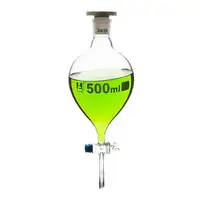 GelsonLab HSCG-1542 Laboratory Glass Round Separatory Funnel Separating Funnel