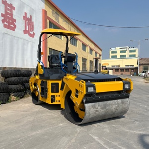 Rullo Compattatore Stradale Idraulico Completo a <span class=keywords><strong>Doppio</strong></span> Tamburo da 5 Tonnellate con Motore Diesel da 50 CV per Costruzioni in Asfalto - Product Image 4