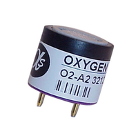 Capteur d'oxygène Alphasense O2-A2, capteur de gaz O2, cellule d'oxygène avec une température de fonctionnement de -30°C à +55°C, plage de pression de 80-120 KPa