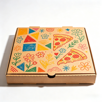 Unbedruckte Pizzakartons Fettdichter DIY-Malerei-Karton für Partys Individuelles Logo Großhandel
