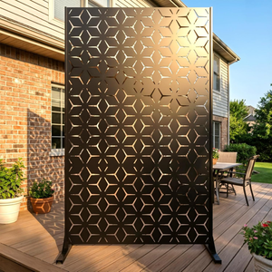 Écran métallique creux, plaque d'acier découpée à plat, mur de <span class=keywords><strong>vue</strong></span>, écran en <span class=keywords><strong>fer</strong></span> métallique - Product Image 5