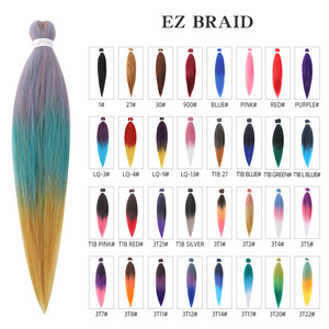 Venta al Por Mayor 3x Extensiones <span class=keywords><strong>Africanas</strong></span> Preestiradas Ez Braiding <span class=keywords><strong>para</strong></span> <span class=keywords><strong>Trenzas</strong></span> Moldeables en Agua Caliente Ombre Trenza Fácil <span class=keywords><strong>Cabello</strong></span> Sintético Pre-Estirado - Product Image 4
