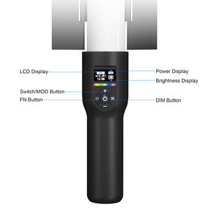 Luz de Relleno LED RGB con Capacidad de Batería de 2600 mAh, Temperatura de Color de 2500k-9000k, Plegable, Resistente al Agua, CRI>95, Regulable 0-100%, Yutube - Product Image 3