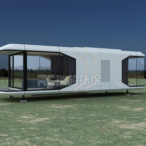 Mini caravane pour 4 personnes, en aluminium léger, remorque de voyage moderne, utilisation en plein air, couleur grise, sol en nid d'abeille en plastique - Product Image 2