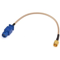 15 cm Bleu Coaxial Pigtail Antenne Adaptateur Câble SMA Mâle Fakra C Mâle pour Véhicule Voiture GPS Camion SUV Voiture 6 Câbles de Communication