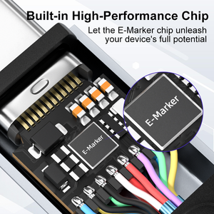 Câble USB Type C ULT-unite en gros, charge rapide, 3 m, angle droit, 240 W, ultra-court, USB Type C vers USB Type C, 50 cm - Product Image 3