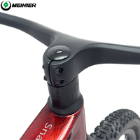 Vélo de montagne 29 pouces avec frein à disque à huile M6100, pédalier 32T, cadre en fibre de carbone avec guidon entièrement intégré, vélo de montagne hardtail