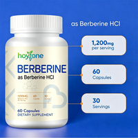 Capsules de berbérine HCl en marque privée OEM, 1200 mg, extrait pur de Berberis Aristata, soutien naturel du métabolisme, du système immunitaire et du cœur, pour adultes